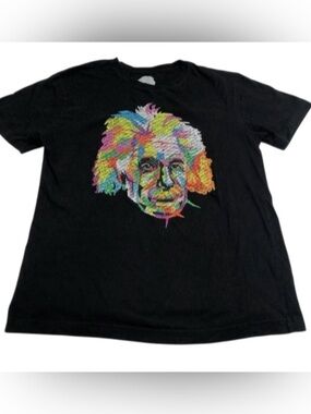 Albert Einstein Graphic Tee Size EUC